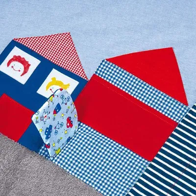 Produktbild von Käthe Kruse Spieldecke Stadt - weiche Baby Krabbeldecke 100x100 cm grün