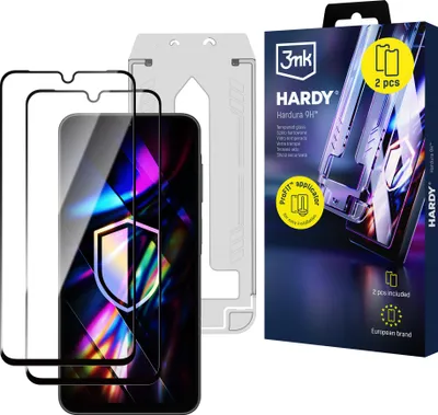 Image de 2 x Verre de protection trempé résistant avec applicateur 3mk Hardura 9H pour Samsung Galaxy A26 5G