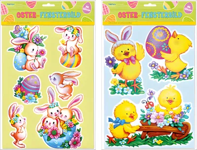 Produktbild von Trötsch Osterfensterbilder Hasen/Küken