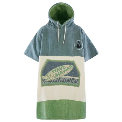 Produktbild von Poncho Wave Hawaii Baumwolle Velours Poncho Curitiba L WH4049 Mehrfarbig 105 x 80 cm