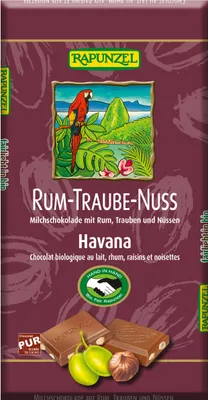Produktbild von Rapunzel 1431005, Milchschokolade, 100 g, 2117 kJ, 508 kcal, 31,42 g, 47,9 g