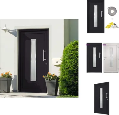 Produktbild von vidaXL Haustür Anthrazit 98x208 cm - Haustüren