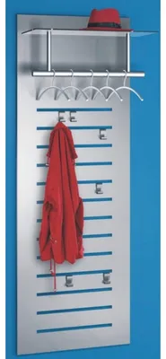 Produktbild von Kerkmann Wandgarderobe tec-art 32606614 silber Metall 6 Haken 60,0 x 170,0 cm, 1 St.