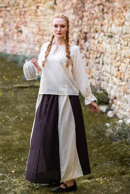 Produktbild von Mittelalterbluse mit Spitze Natur "Bettina"  L