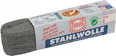 Produktbild von Siral Stahlwolle Polier-Set, mittlere Körnung 2 - 200g