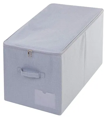 Aufbewahrungsbox 60 L mit Deckel, hellgrau, staubdicht