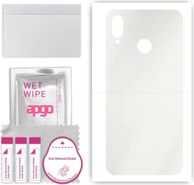Produktbild von apgo Rückseite Schutzfolie, Matt, kompatibel mit Huawei P20 lite, Hinten Hydrogel-Displayschutzfolie mit Positionierhilfe, kratzfest, einfache Montage