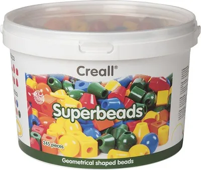 Obrázok produktu pre Veľké navliekacie korálky "Superbeads" pre deti 245 kusov