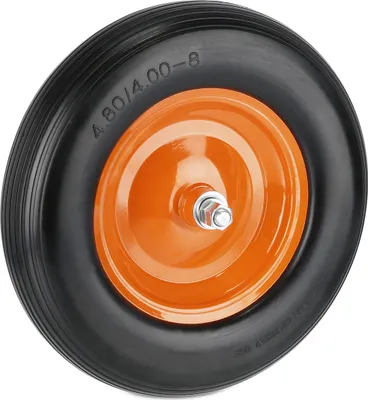 Produktbild von relaxdays Schubkarrenrad mit Achse 4.80 4.00-8