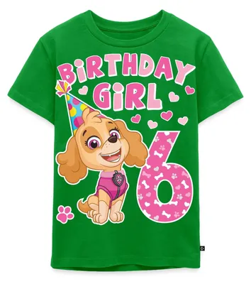 Produktbild von Spreadshirt Paw Patrol Geschenk 6 Jahre 6. Geburtstag Skye Kinder Premium T-Shirt, 134/140 (8 Jahre), Grün