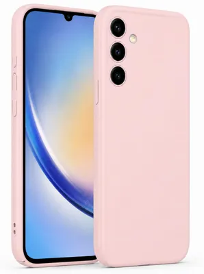 Image de Coque en TPU mat pour Samsung Galaxy A34 5G, couleur rose pâle, productTiles.product.images.aiGenerated