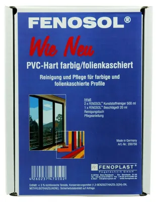 Produktbild von FENOPLAST Fenosol PVC-Hart farbig/folienkaschiert Fensterpflegeset