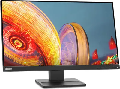 Produktbild von Lenovo ThinkVision E24q-20, 60,5 cm (23.8"), 2560 x 1440 Pixel, Quad HD, LED, 6 ms, Schwarz
