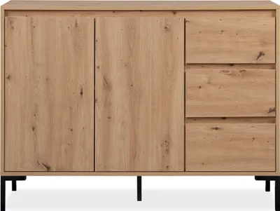 Image de CALICOSY - Buffet 2 portes 3 tiroirs L120 cm PLOCK