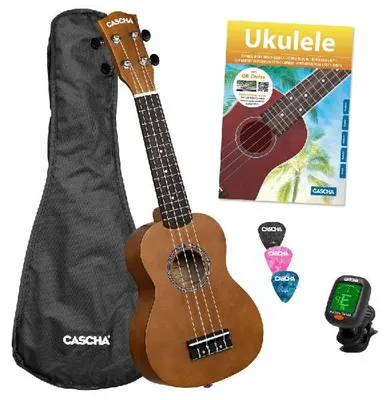 Produktbild von Soprano Ukulele Linden Set (incl. incl. 4 languages Method (DE/EN/FR/ES), Bag unpadded, 3 Picks, Tuner) **