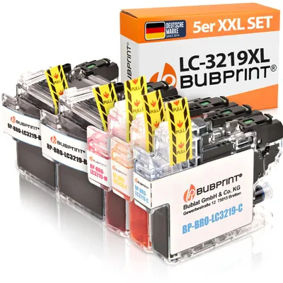Produktbild von Bubprint 5 Druckerpatronen kompatibel mit Brother LC-3219XL
