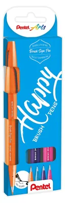 Produktbild von Pentel Kalligrafiestift Brush Sign Pen Set