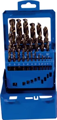 Immagine prodotto di Makita P-61818 - Kit di punte per metallo HSS-Co 5% cobalto secondo DIN338 19 pezzi.