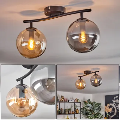 Produktbild von Fossobiubo Deckenlampe aus Metall/Glas in Schwarz