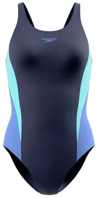 Produktbild von Speedo Colourblock Splice Muscleback Badeanzug Blau 40 Frau Blau 40