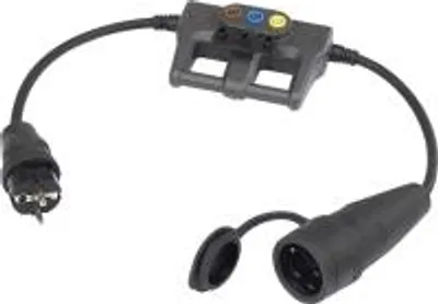 Produktbild von VOLTCRAFT DLA-1L 16 Messadapter Schutzkontakt 16 A - Schutzkontakt 16 A