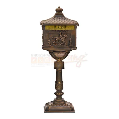 Produktbild von Standbriefkasten 'Antik' Aluguss-bronze