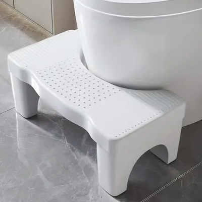 Produktbild von Toilettreppe für Erwachsene, faltbar und platzsparend | Toilettreppe, Stuhlganghilfe, WC-Hocker | WC-Hocker - Bekämpft Hämorrhoiden, Verstopfung, Blähungen, Reizdarmsyndrom und Flatulenz (weiß)