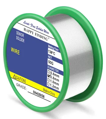 Productafbeelding van Soldeertin loodvrij - Sn42 Bi58 - 0,8 mm - 50 g - Smeltpunt 138 °C