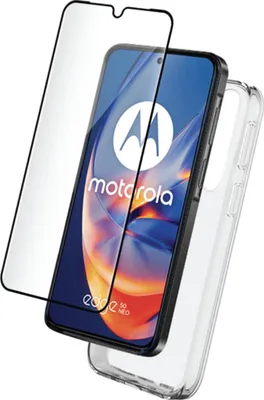 Produktbild von BigBen, 2-in-1 Zubehörset für Motorola Edge 50 Neo flexibel, Transparent