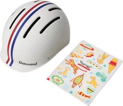 Zdjęcie produktu dla Thousand JR Speedway Crème Kaski dla dzieci XS 49-53 cm - kaski rowerowe w jednym rozmiarze z...