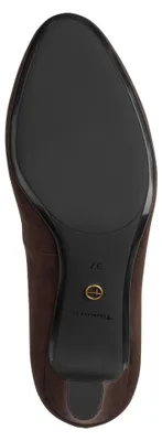 Image de Escarpins Tamaris pour femme à talon bloc classique, vegan 1-22418-41, pointure : 37 EU, couleur : marron