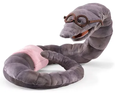 Produktbild von Folkmanis Handpuppe Bücherwurm / Bookworm 3217