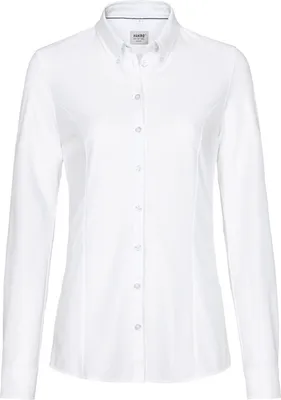 Produktbild von HAKRO Bluse Natural Stretch Regular Fit Gr. M weiß