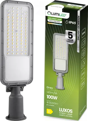 Obrázok produktu pre LUMILED LED pouličné svetlo 100W 14000lumen pouličné svietidlo 4000K neurálne biele pouličné svetlo vonkajšie svetlo IP65 vodotesné osvetlenie cesty osvetlenie parkoviska osvetlenie nádvoria nástenné svetlo
