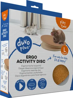 Obrázek produktu pro DUVO+ Běhací disk dřevěný pro křečky a myši L - 30x30x8cm, 65399221