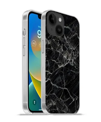Produktbild von MuchoWow® Handyhülle Schutzhülle Hülle für Apple iPhone 14 - Softcase Marmor - Schwarz - Weiß Silikon Softcase Handy Hülle - Mobiltelefonhülle