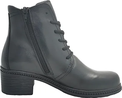 Imagen del producto de Botines Gabor, tipo cordones, color negro, para uso casual