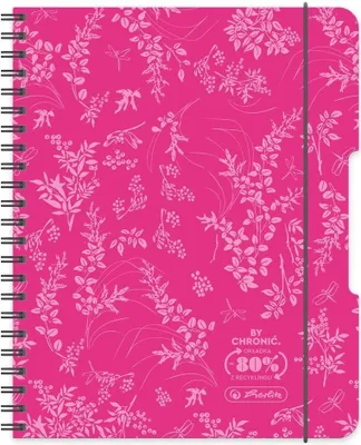 Produktbild von Spiralblock B5, 80 Blatt, kariert, rosa, 2 Stück