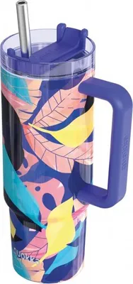 Obrázek produktu pro Quokka Vibe Smartgrip, termo hrnek z nerezové oceli Midnight Forest, 880 ml, 40370