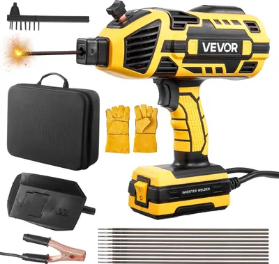 Produktbild von VEVOR Handschweißgerät, 20–120 A, Lichtbogenschweißgerät mit 5-stufiger Stromeinstellung & IGBT-Wechselrichter, Elektroden Schweißgerät mit Heißstartfunktion, passend für 1,6–3,2 mm Schweißstäbe