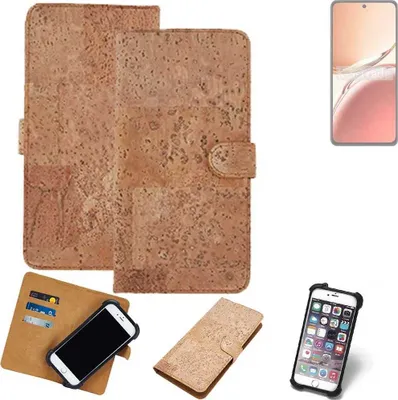 Produktbild von K-S-Trade Hülle kompatibel mit Oppo Reno12 F 5G  Kork Handyhülle Cover  Schutzhülle TPU Case Bumper in Hellbraun, (1x)
