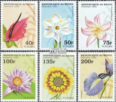 Produktbild von Briefmarken Benin 1995 Mi 697-702 (kompl.Ausg.) postfrisch Blumen