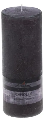 Produktbild von Stumpenkerze "Raureif" Anthrazit 200/78 mm