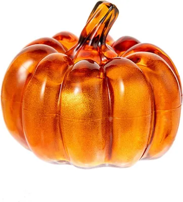 Produktbild von Mini-Kristall-Kürbisfigur, Sammlerstück, künstlicher Kürbis, Tischdekoration für die Herbsternte, Thanksgiving, Halloween