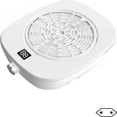 Produktbild von INF Leistungsstarker Bürstenloser Turbinen Nagelstaubsauger mit LCD Display Weiß
