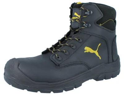 Produktbild von PUMA Borneo Herren Sicherheitsstiefel S3 schwarz Glattleder - Größe: 43