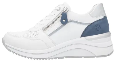 Productafbeelding van Remonte sportbalschoenen met vormvaste zool, modieus design in wit/wit combinatie, maat 41
