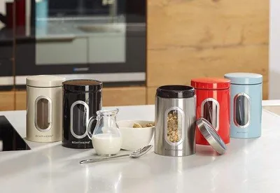 Produktbild von Stillemetalldose 14 l - Luftdichter, stillemetallener Behälter für Mehl/Süßigkeiten/Müsli/Tee