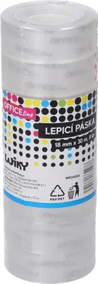 Immagine prodotto di Nastro adesivo 18 mm x 30 m trasparente / 8 pz.