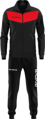 Produktbild von Givova Visa Trainingsanzug Schwarz M Schwarz M